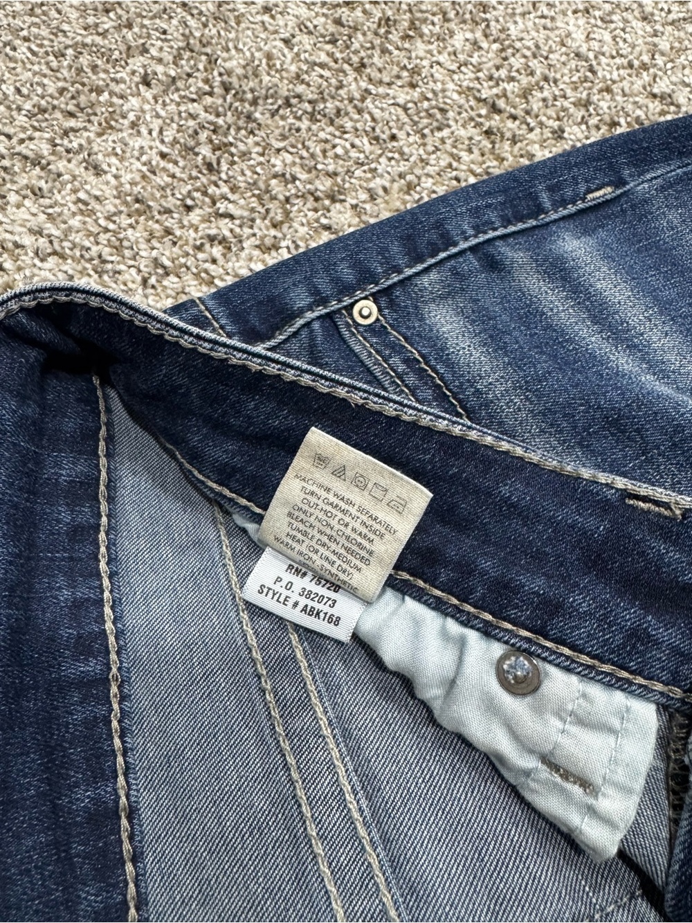 BKE Sabrina Skinny Jeans Women’s 28R Dark Wash Stretch Denim Buckle 28x31.5 - Picture 3 of 6